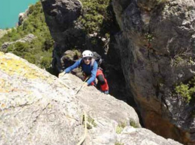  Climbing rock walls 